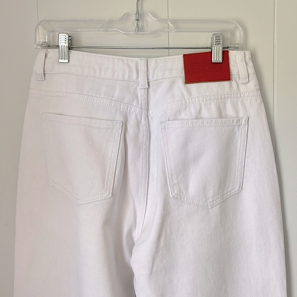 Princess Polly Jerry Denim White High Rise Straight Leg Jeans Size 6 - Picture 10 of 10